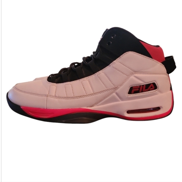 FILA MEN EIGHT-FIVE VIZ Sneakers White/Black/Red Mens 11.5 Signature Color Block - Picture 3 of 9